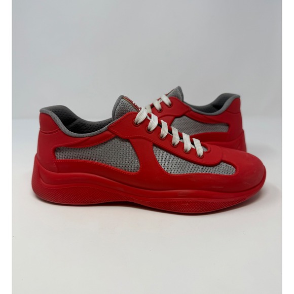 Prada Other - Prada Americas Cup Rubber Sneaker Red Size 8 US 7 Prada
